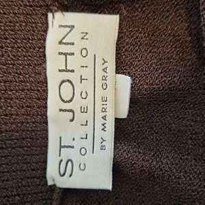 St. John Dark Brown Knit Mini Skirt Size 6